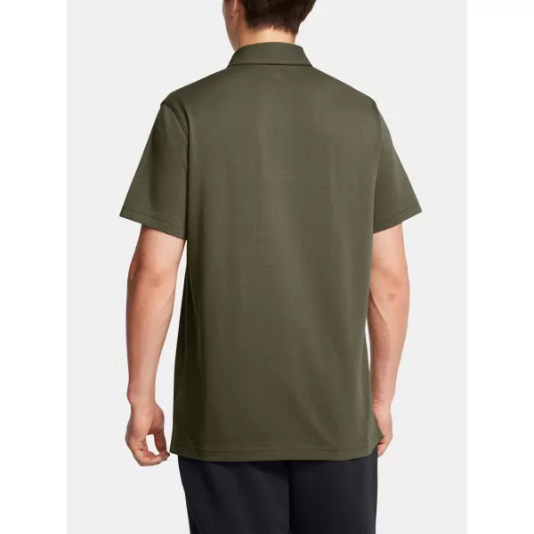  Pánské triko UNDER ARMOUR ICON POLO 1386608-390 ZELENÁ 