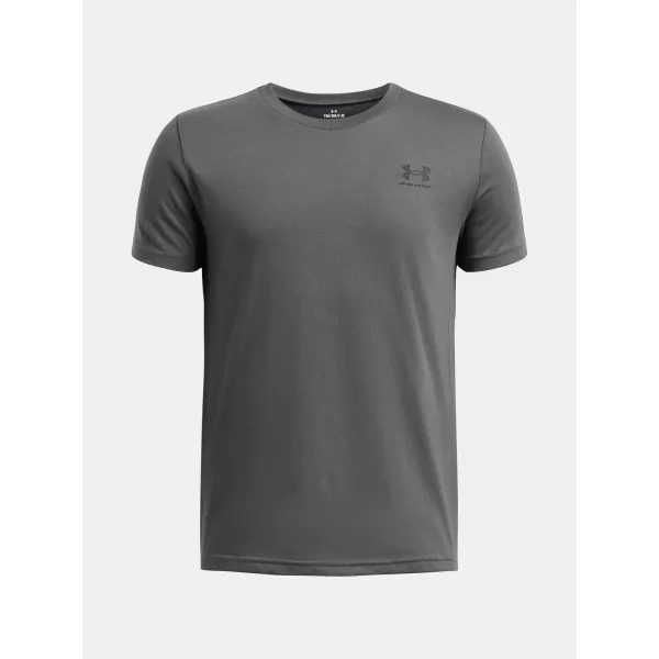  Chlapecké triko UNDER ARMOUR B SPORTSTYLE LC SS 1389962-012 ŠEDÁ 