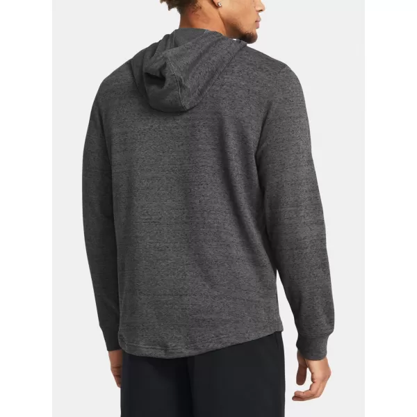  Pánská mikina UNDER ARMOUR RIVAL TERRY GRAPHIC HOOD 1386047-025 ŠEDÁ 