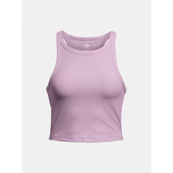  Dámské tílko UNDER ARMOUR MERIDIAN RIB CROP TANK 1384008-543 FIALOVÁ 