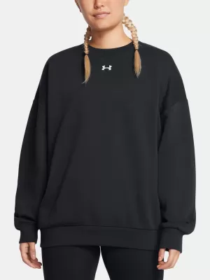 Dámská mikina UNDER ARMOUR RIVAL FLEECE OS CREW 1386463-001 ČERNÁ