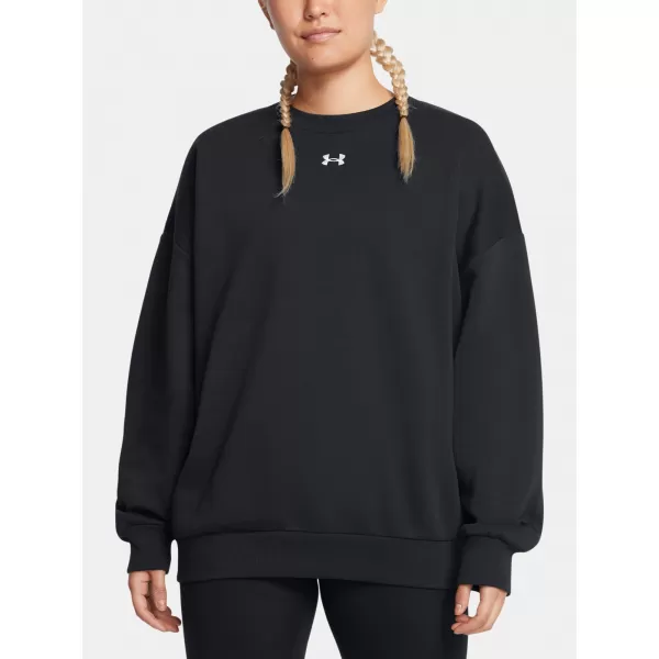  Dámská mikina UNDER ARMOUR  RIVAL FLEECE OS CREW ČERNÁ 