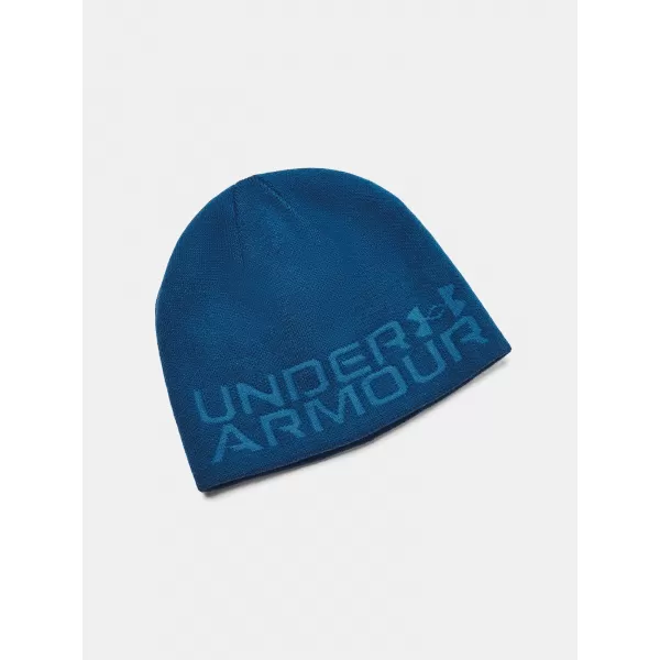  Chlapecká čepice UNDER ARMOUR REVERSIBLE HALFTIME BEANIE 1379999-426 MODRÁ 