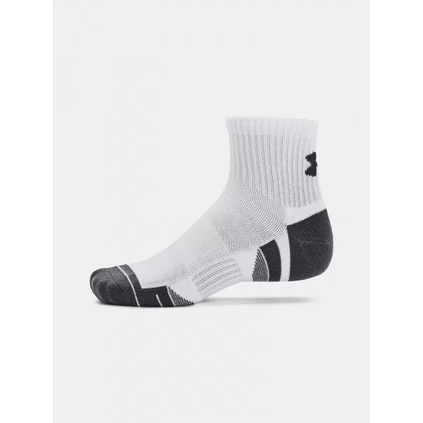  Ponožky UNDER ARMOUR PERFORMANCE COTTON 3P QTR 1379528-100 BÍLÁ 