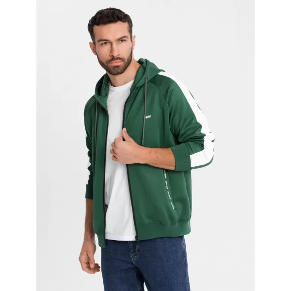  Pánská mikina OMBRE OM-SSZP-0210 DARK GREEN 