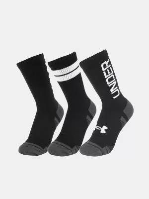 Ponožky UNDER ARMOUR PERF TECH NOV CREW (3 PÁRY) 1379515-002 ČERNÁ