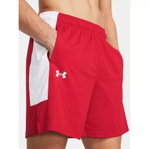  Pánské kraťasy UNDER ARMOUR BASELINE SHORT 1383389-600 ČERVENÁ 
