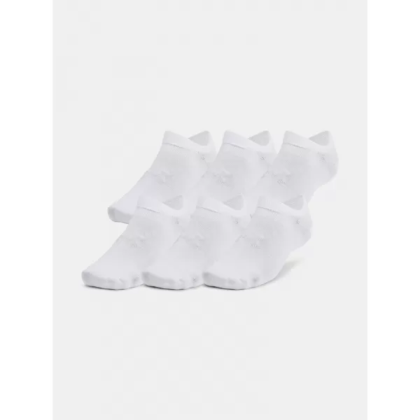  Ponožky UNDER ARMOUR ESSENTIAL NO SHOW (6 PÁRŮ) 1382611-100 BÍLÁ 