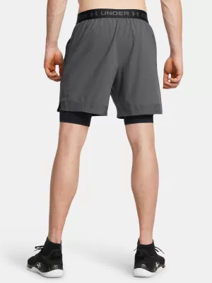 Pánské kraťasy UNDER ARMOUR VANISH WOVEN 2IN1 STS 1373764-025 ŠEDÁ