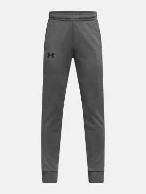 Chlapecké tepláky UNDER ARMOUR ARMOUR FLEECE JOGGERS 1373543-025 ŠEDÁ
