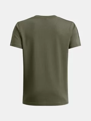 Chlapecké triko UNDER ARMOUR B ICON TAPED SS 6001583-390 ZELENÁ