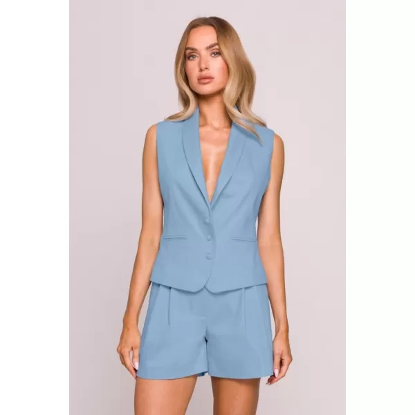  Dámská vesta MOE M859 LIGHT BLUE 