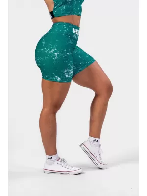 NEBBIA Leginové šortky s vysokým pasem 5 palce HAMMIES 615 GREEN