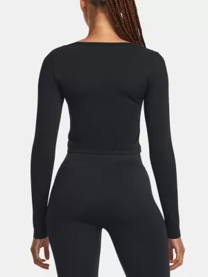 Dámské triko UNDER ARMOUR TRAIN SEAMLESS LS 1379150-001 ČERNÁ