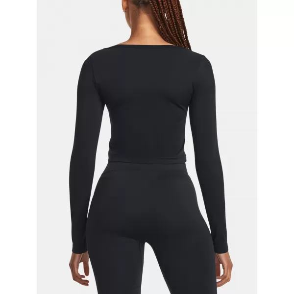  Dámské triko UNDER ARMOUR TRAIN SEAMLESS LS 1379150-001 ČERNÁ 