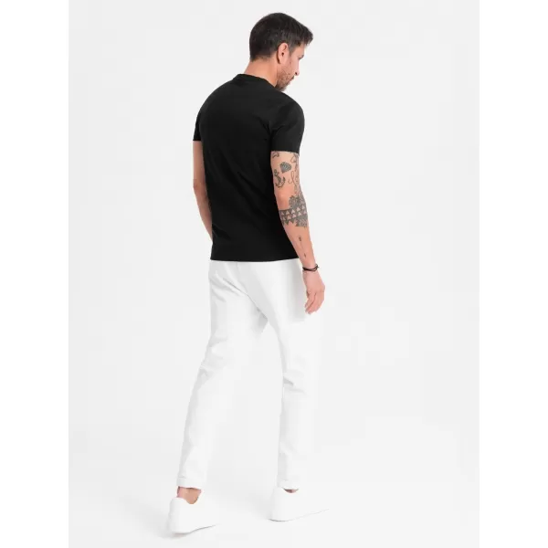  Pánské triko OMBRE OM-TSPT-0154 BLACK 