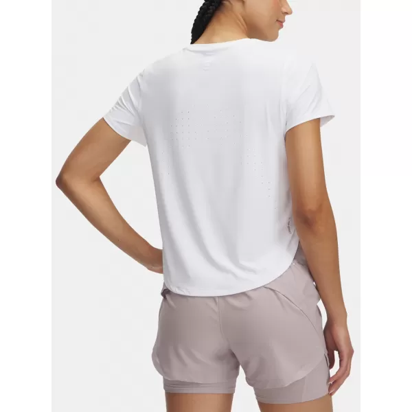  Dámské triko UNDER ARMOUR LAUNCH ELITE SHORTSLEEVE 1389564-100 BÍLÁ 