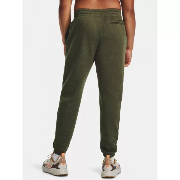  Pánské tepláky UNDER ARMOUR ESSENTIAL FLEECE JOGGER 1373882-391 ZELENÁ 
