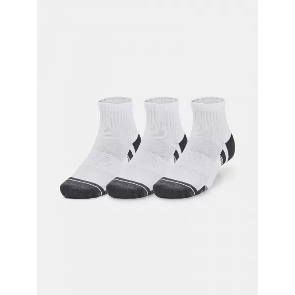  Ponožky UNDER ARMOUR PERFORMANCE COTTON 3P QTR 1379528-100 BÍLÁ 
