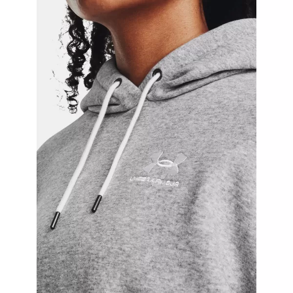  Dámská mikina UNDER ARMOUR ESSENTIAL FLC OS HOODIE 1379495-012 ŠEDÁ 