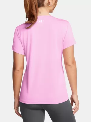 Dámské triko UNDER ARMOUR TECH SSV- TWIST 1384227-638 RŮŽOVÁ