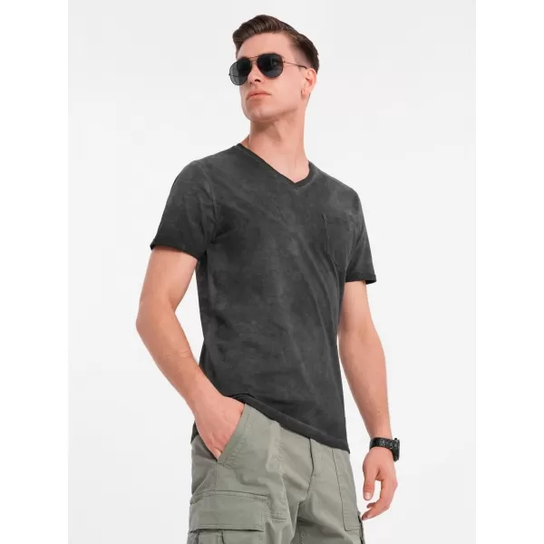  Pánské triko OMBRE OM-TSWT-0242 BLACK 