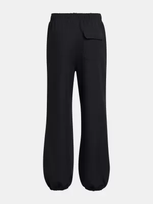 Dívčí sportovní kalhoty UNDER ARMOUR UNSTOPPABLE WVN WIDE LEG 1388638-001 ČERNÁ