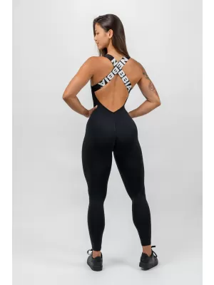 NEBBIA Sportovní overal GYM RAT 201 BLACK