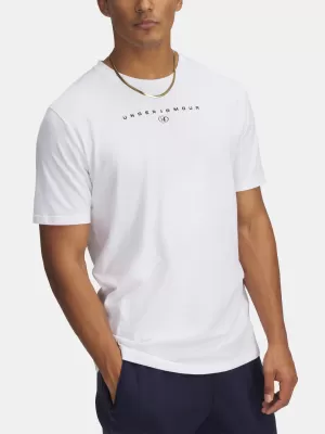 Pánské triko UNDER ARMOUR M STACKED LOGO SS 6000211-100 BÍLÁ