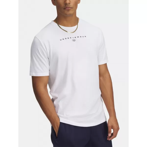  Pánské triko UNDER ARMOUR M STACKED LOGO SS 6000211-100 BÍLÁ 