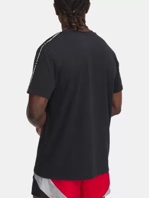 Pánské triko UNDER ARMOUR ICON HWT TEE TAPING 1390300-001 ČERNÁ