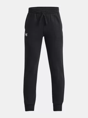 Chlapecké tepláky UNDER ARMOUR RIVAL FLEECE JOGGERS 1379787-001 ČERNÁ