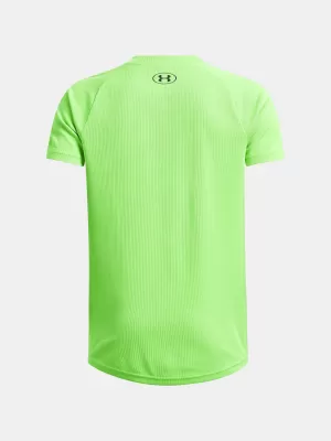 Chlapecké triko UNDER ARMOUR TECH TEXTURED SS 1382790-362 ZELENÁ