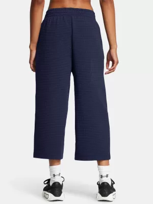 Dámské sportovní kalhoty UNDER ARMOUR UNSTOPPABLE FLC GRID CROP 1386492-410 MODRÁ