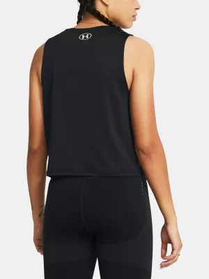 Dámské tílko UNDER ARMOUR VANISH ENERGY CROP TANK 1383654-001 ČERNÁ