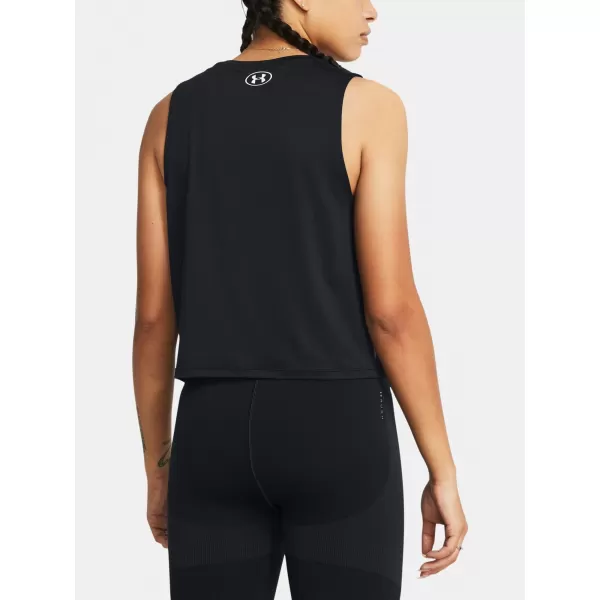  Dámské tílko UNDER ARMOUR VANISH ENERGY CROP TANK 1383654-001 ČERNÁ 