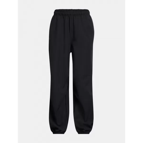  Dívčí sportovní kalhoty UNDER ARMOUR UNSTOPPABLE WVN WIDE LEG 1388638-001 ČERNÁ 