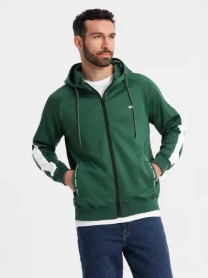 Pánská mikina OMBRE OM-SSZP-0210 DARK GREEN