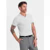 Pánské triko OMBRE OM-TSCT-0198 LIGHT GREY
