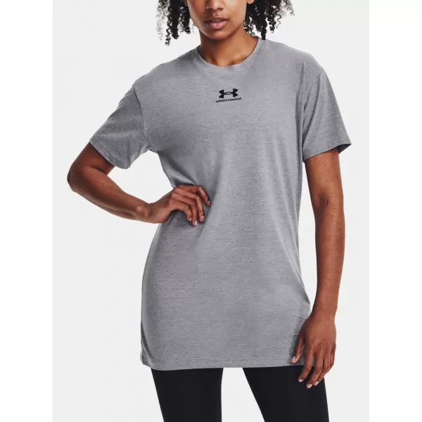  Dámské triko UNDER ARMOUR W EXTENDED SS NEW 1383429-035 ŠEDÁ 