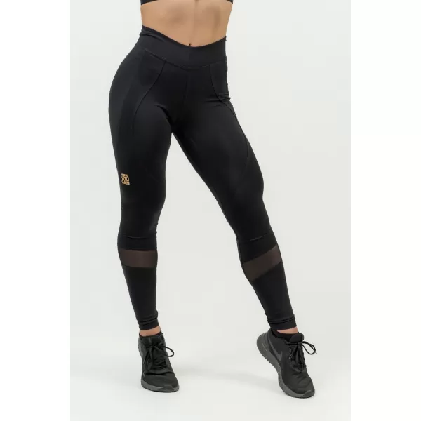 NEBBIA Dámské tvarující push-up legíny INTENSE Heart-Shaped 843 BLACK/GOLD 