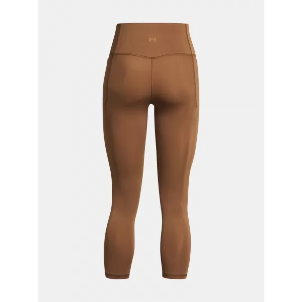  Dámské legíny UNDER ARMOUR MERIDIAN ANKLE LEG 1382525-253 HNĚDÁ 