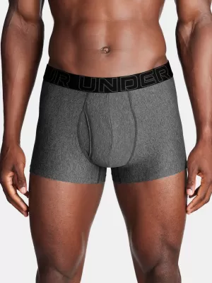 Pánské boxerky UNDER ARMOUR M PERF TECH 3IN (1KS) 1383877-025 ŠEDÁ