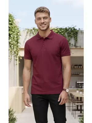 Pánské triko s límečkem ALTISPORT NoPrint NP/ALM302 GARNET