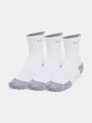 Ponožky UNDER ARMOUR AD RUN CUSHION CREW (3 PÁRY) 1387043-101 BÍLÁ