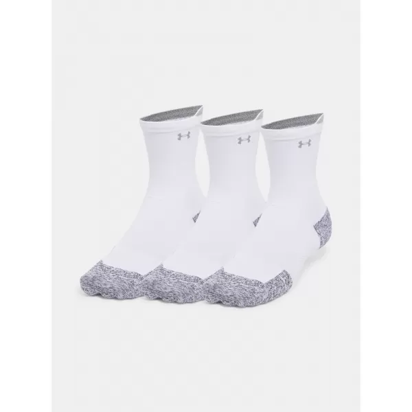  Ponožky UNDER ARMOUR AD RUN CUSHION CREW (3 PÁRY) 1387043-101 BÍLÁ 