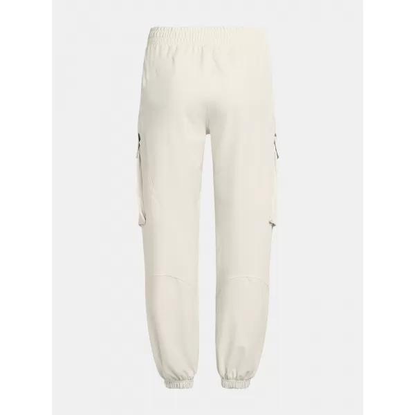  Dámské sportovní kalhoty UNDER ARMOUR UNSTOPPABLE CARGO PANT 1386481-110 BÍLÁ 