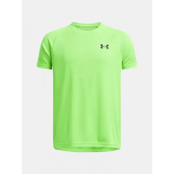  Chlapecké triko UNDER ARMOUR TECH TEXTURED SS 1382790-362 ZELENÁ 
