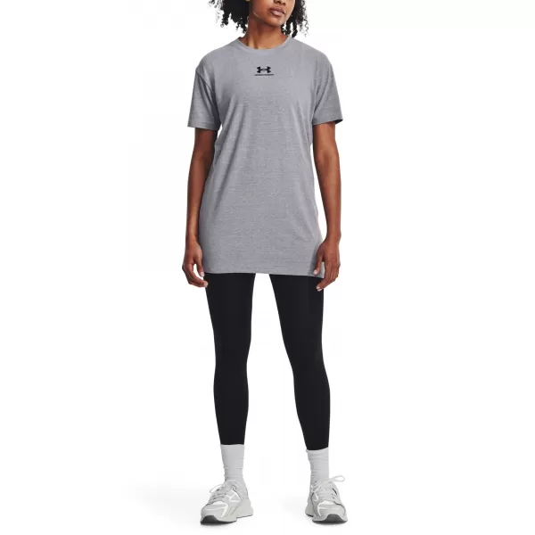  Dámské triko UNDER ARMOUR W EXTENDED SS NEW 1383429-035 ŠEDÁ 