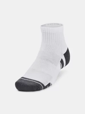 Ponožky UNDER ARMOUR PERFORMANCE COTTON 3P QTR 1379528-100 BÍLÁ